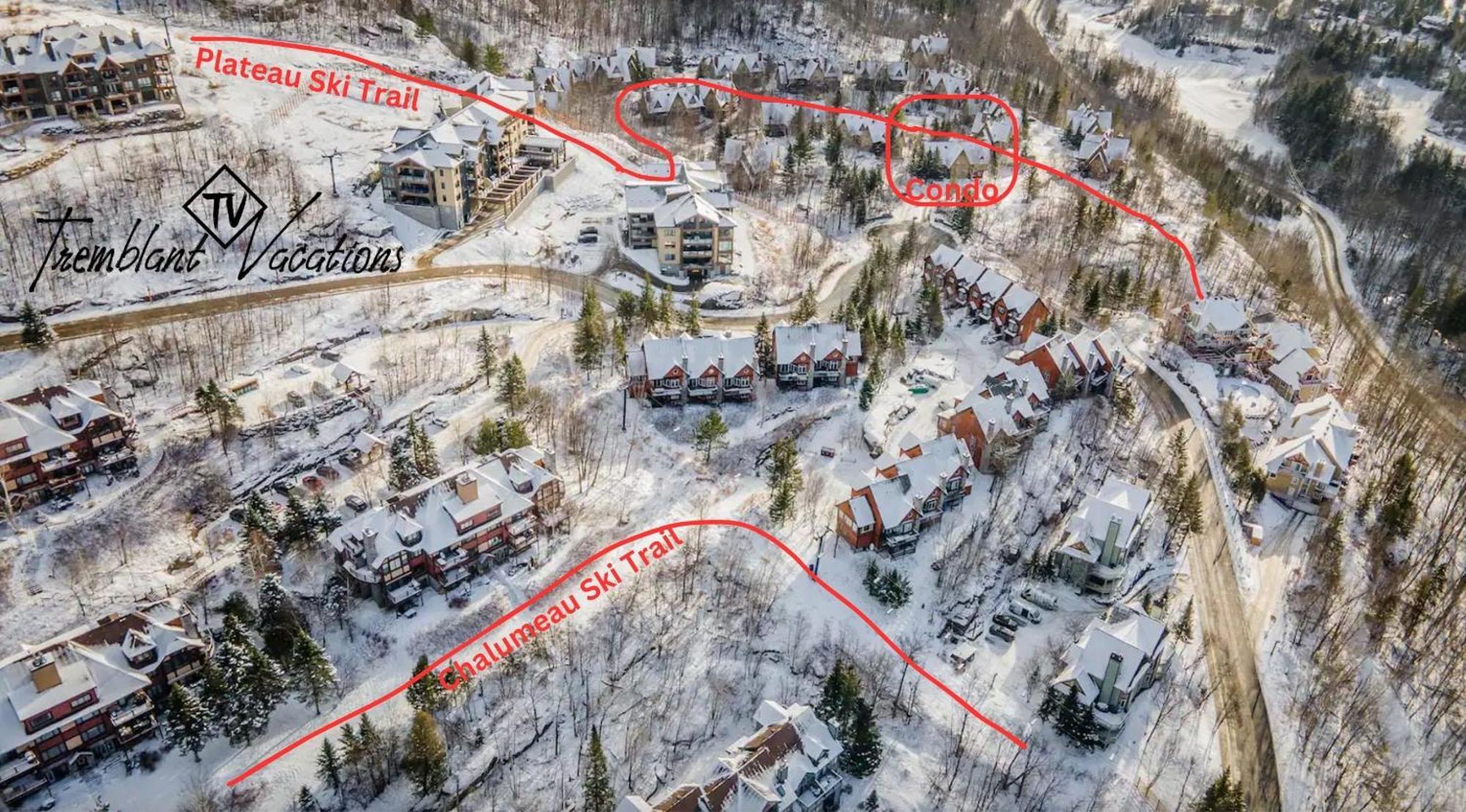 モントランブランLe Plateau By Tremblant Vacationsアパートメント エクステリア 写真